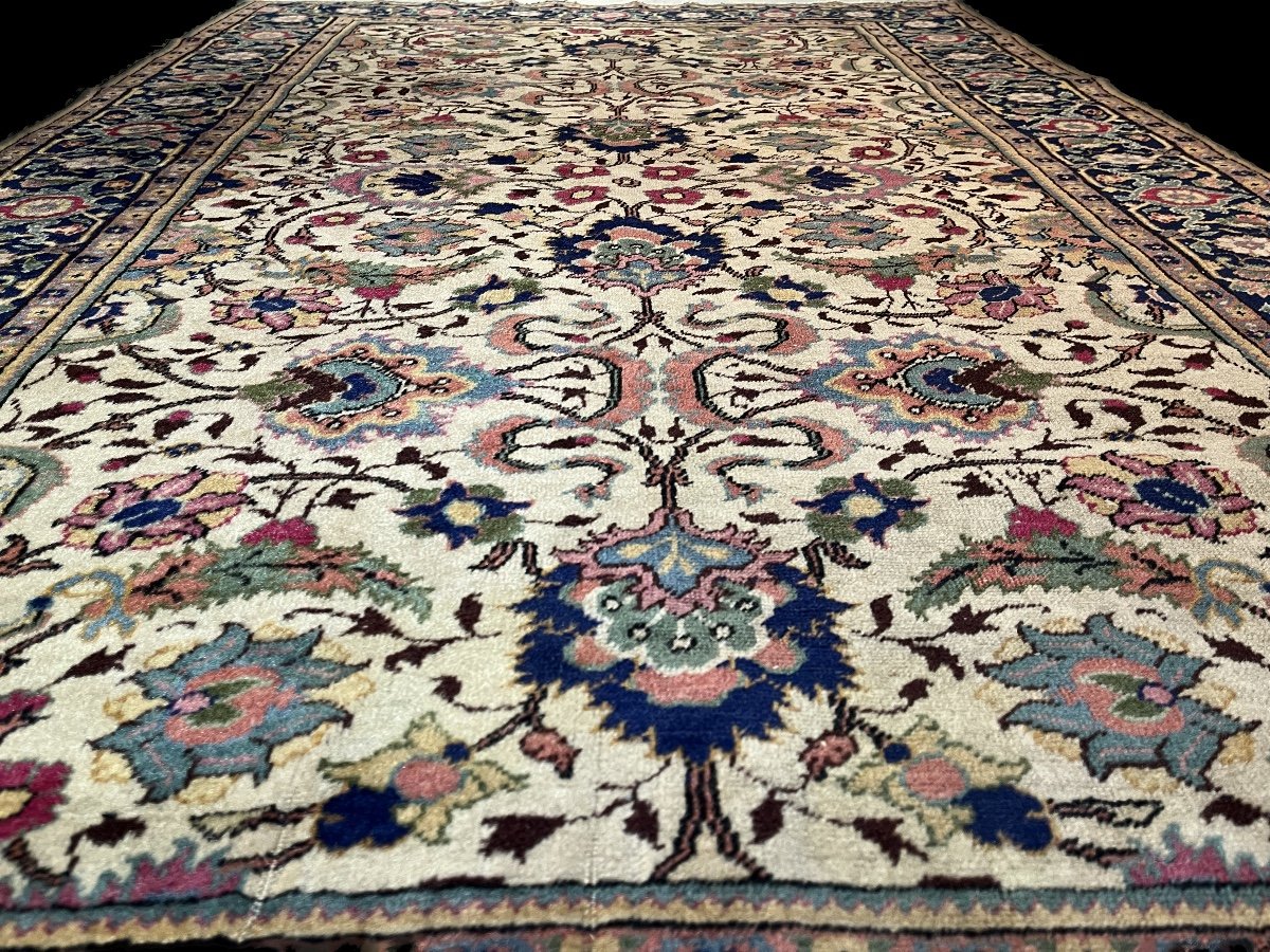 Old Tabriz Carpet, Circa 1920-photo-1