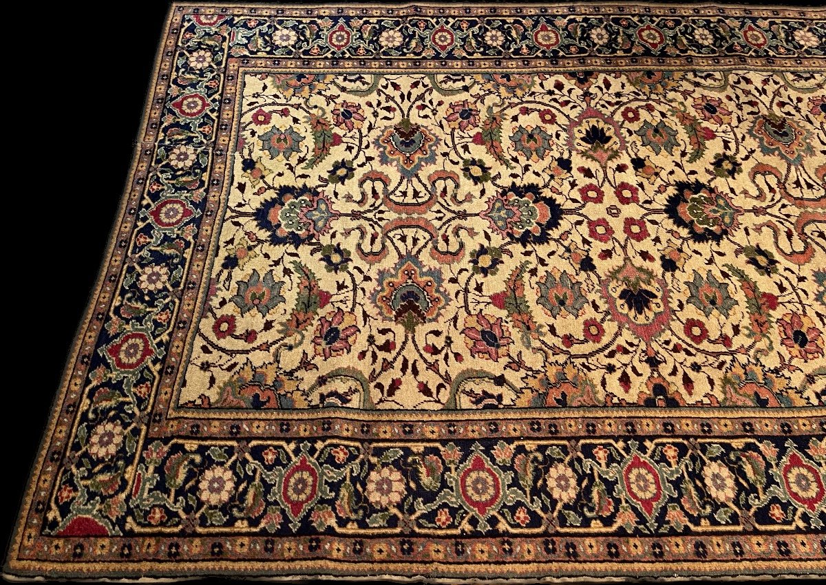 Old Tabriz Carpet, Circa 1920-photo-2