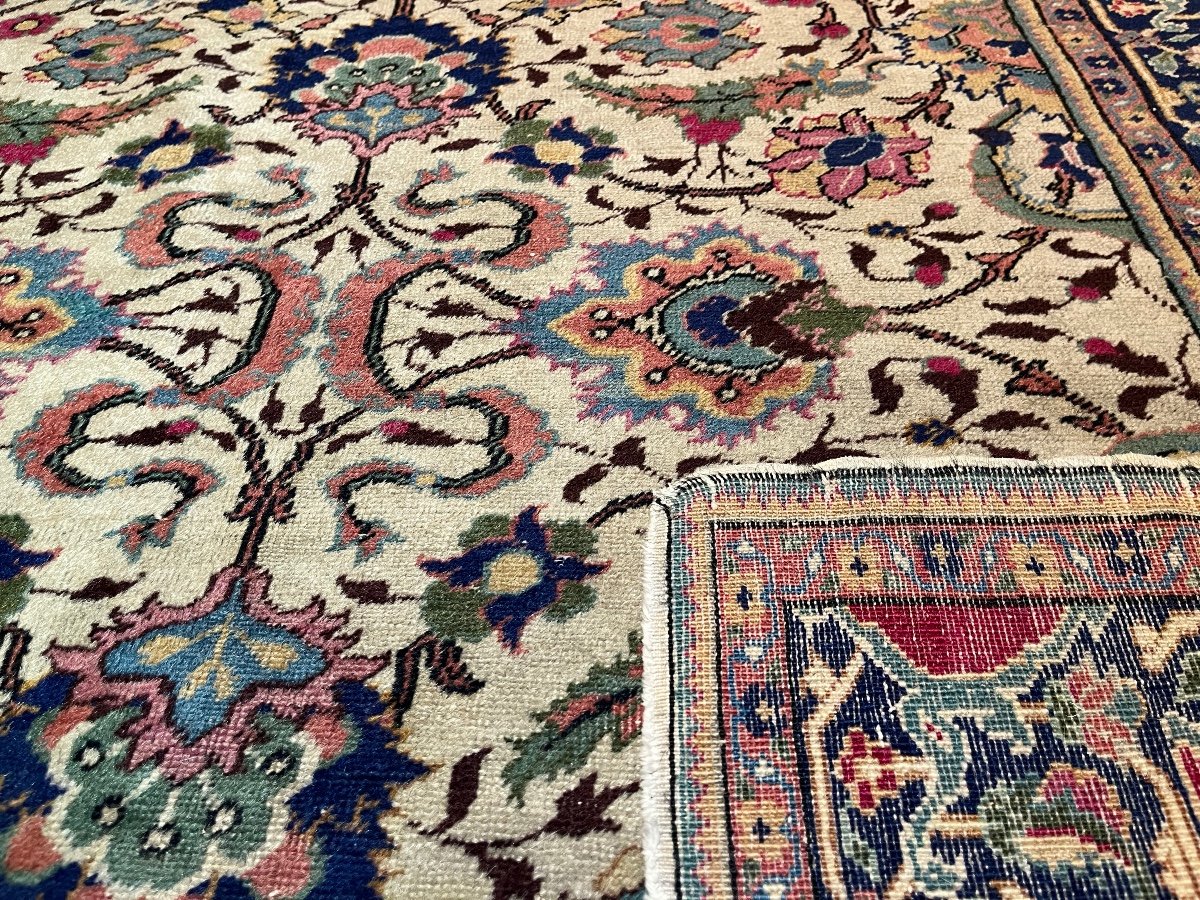 Old Tabriz Carpet, Circa 1920-photo-5