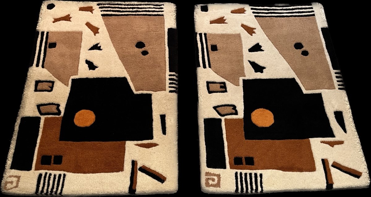 2 Small Modern Hand Tufted Rugs-photo-3