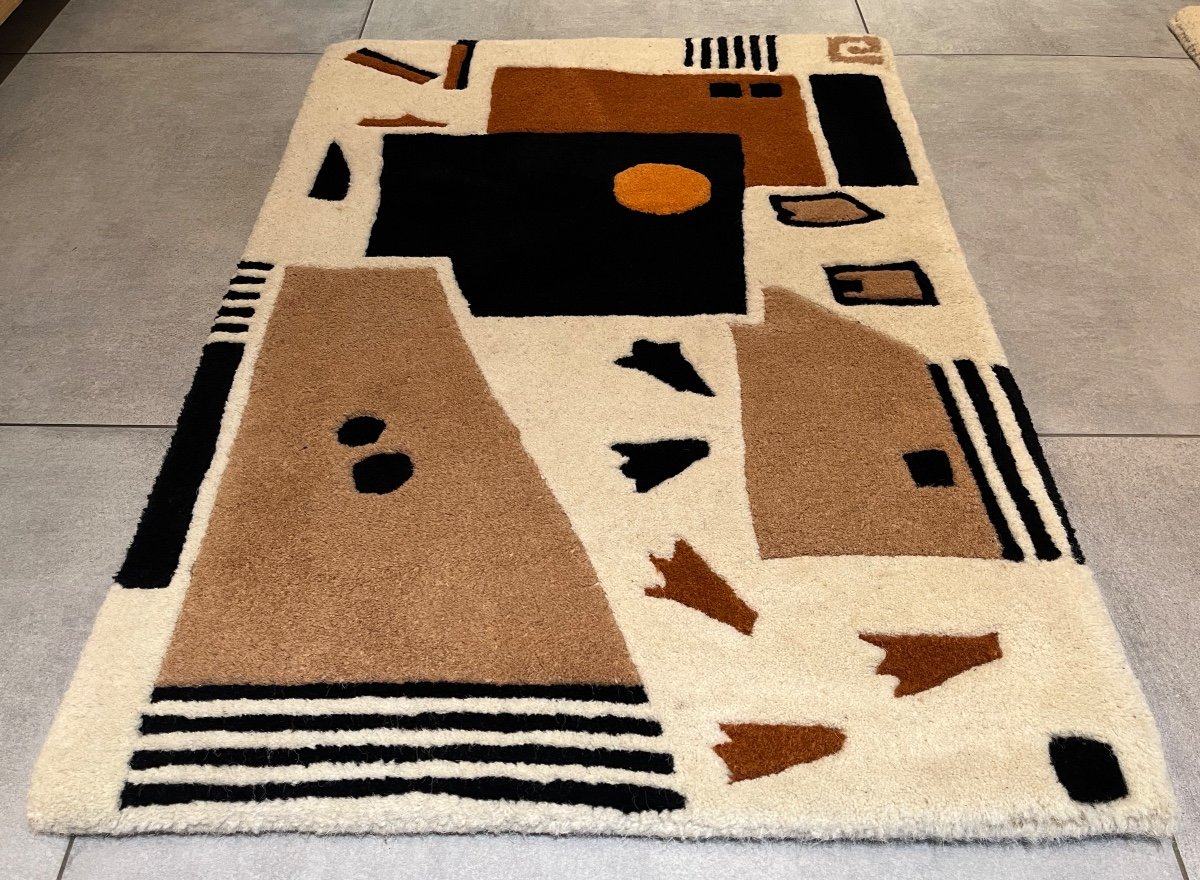 2 Small Modern Hand Tufted Rugs-photo-4