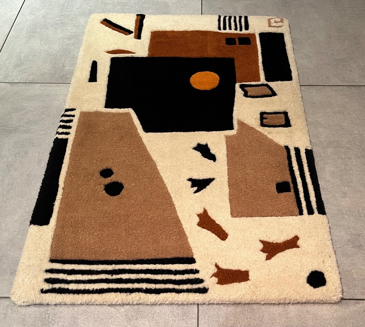 2 Small Modern Hand Tufted Rugs-photo-5