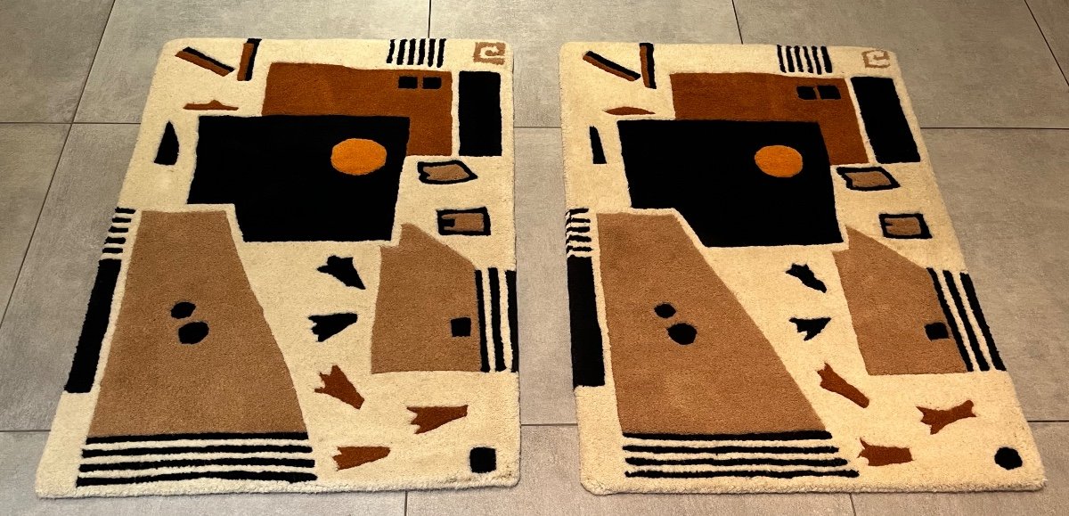 2 Small Modern Hand Tufted Rugs-photo-6