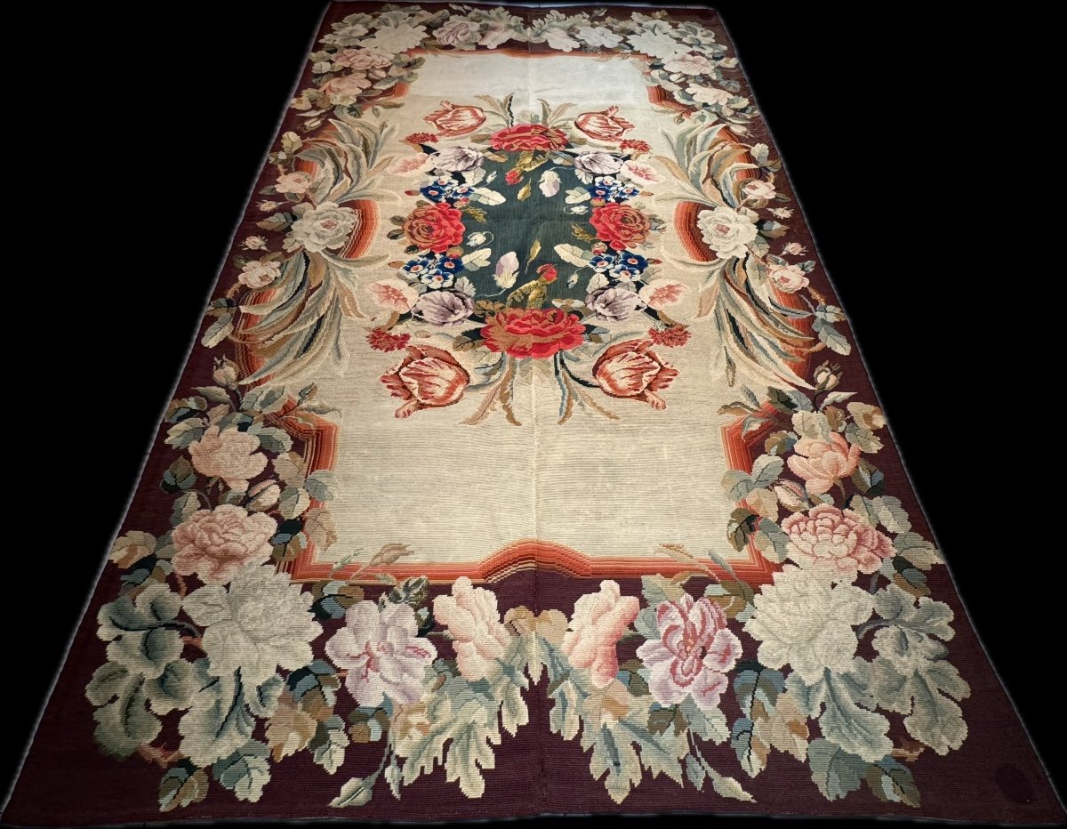 Tapis Petit Point Tapisserie Aubusson-photo-4