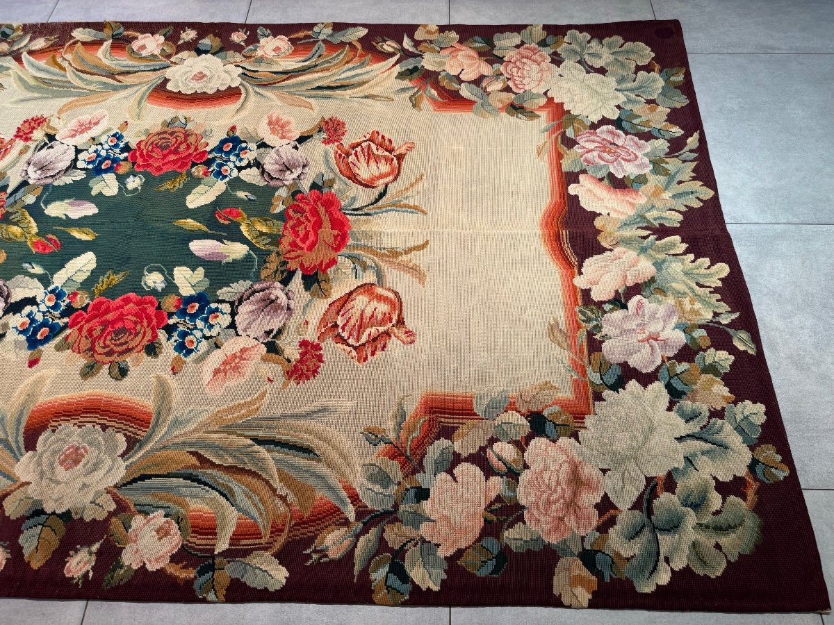 Tapis Petit Point Tapisserie Aubusson-photo-3