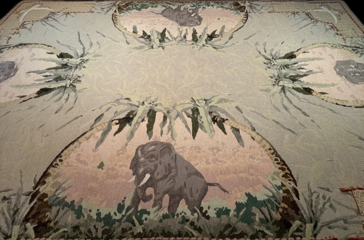 Aubusson Style Knotted Rug-photo-2