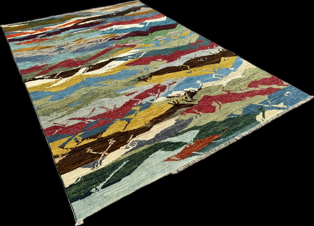 Modern Gabbbeh Chobi Rug-photo-4