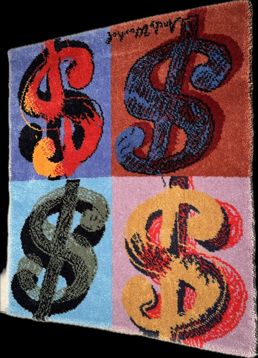 Rug - Tapestry After Andy Warhol Dollar $-photo-2