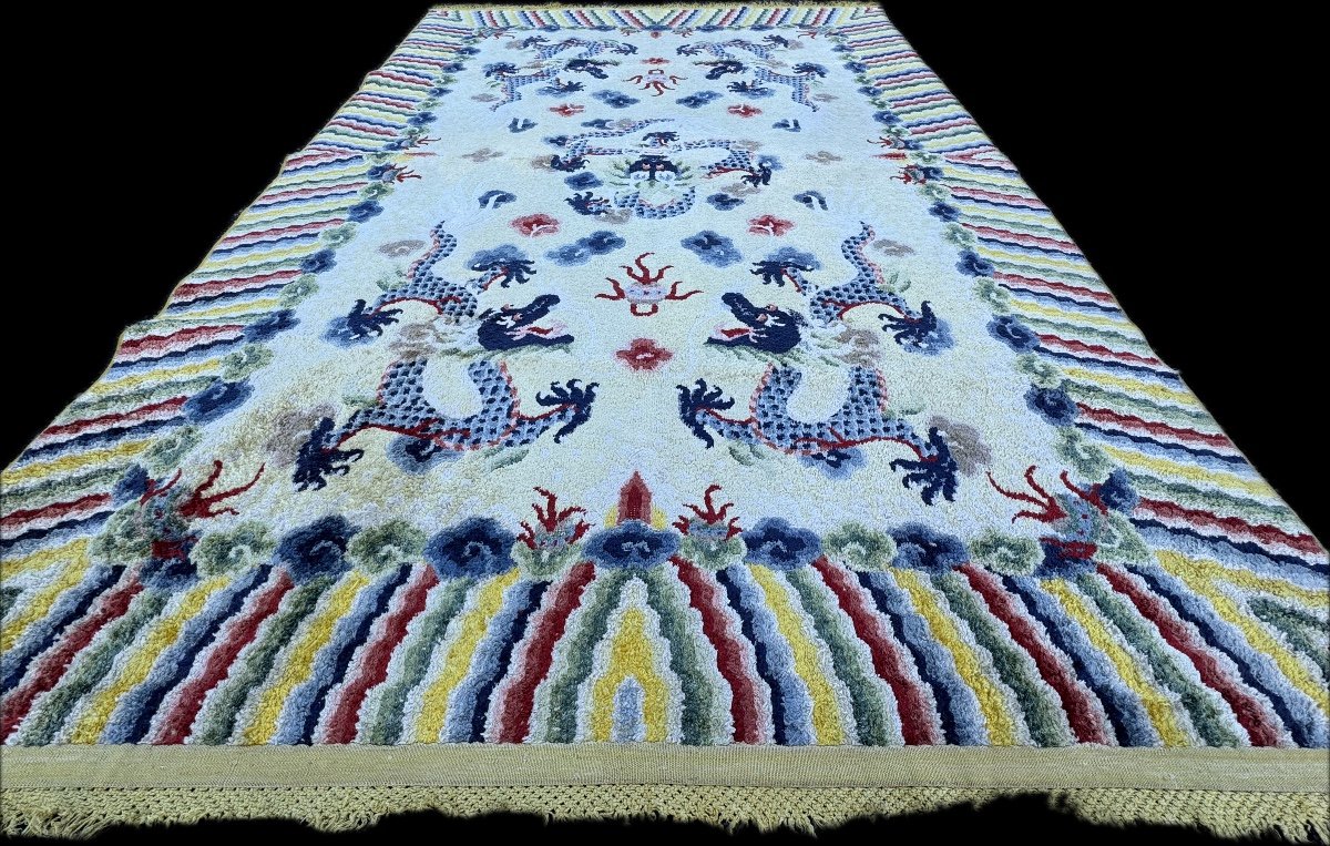 Chinese Silk Rug 190x125 Cm-photo-4