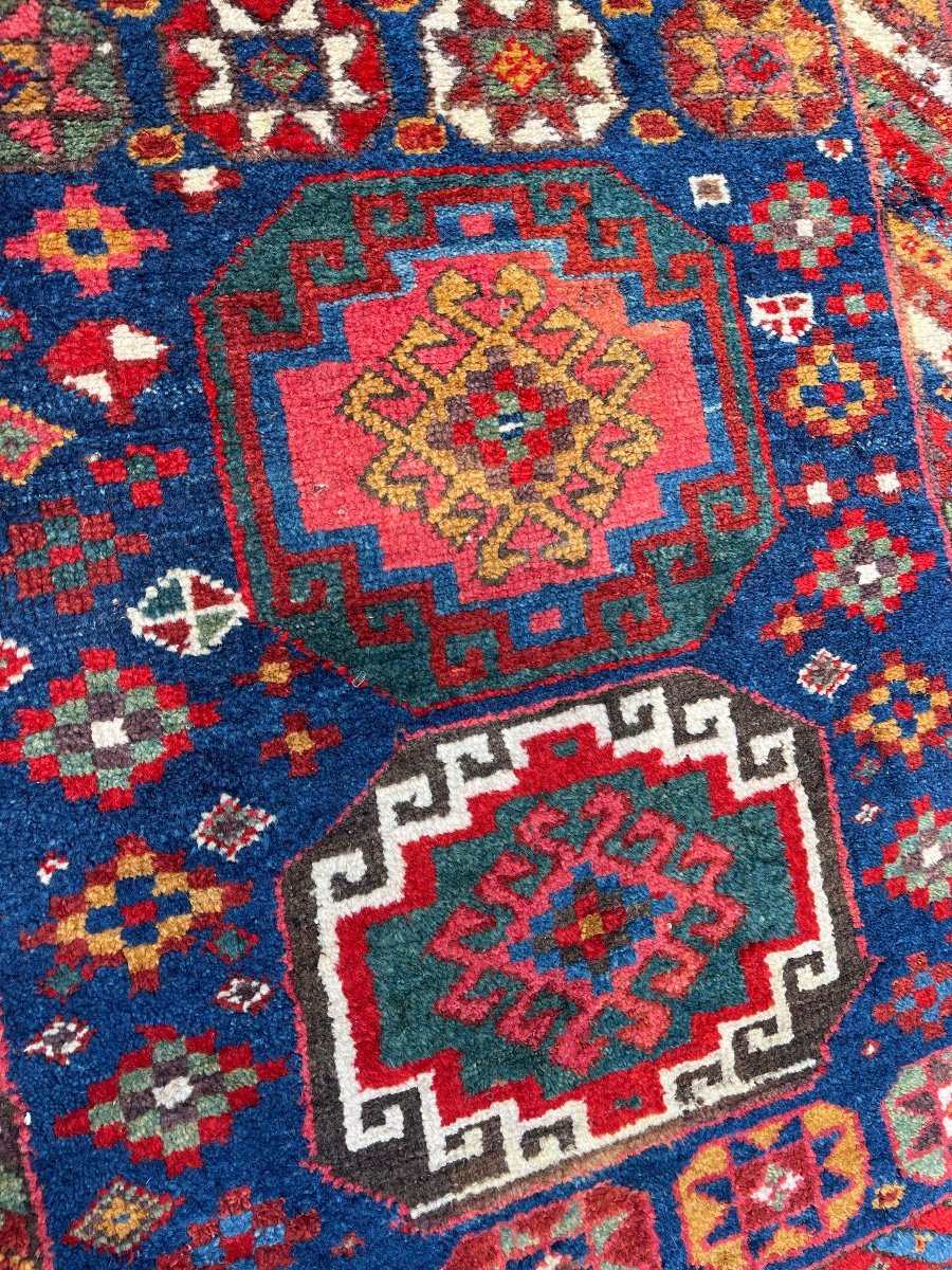 Rare & Original Tapis Yastik / Kurde Vers 1920-photo-3