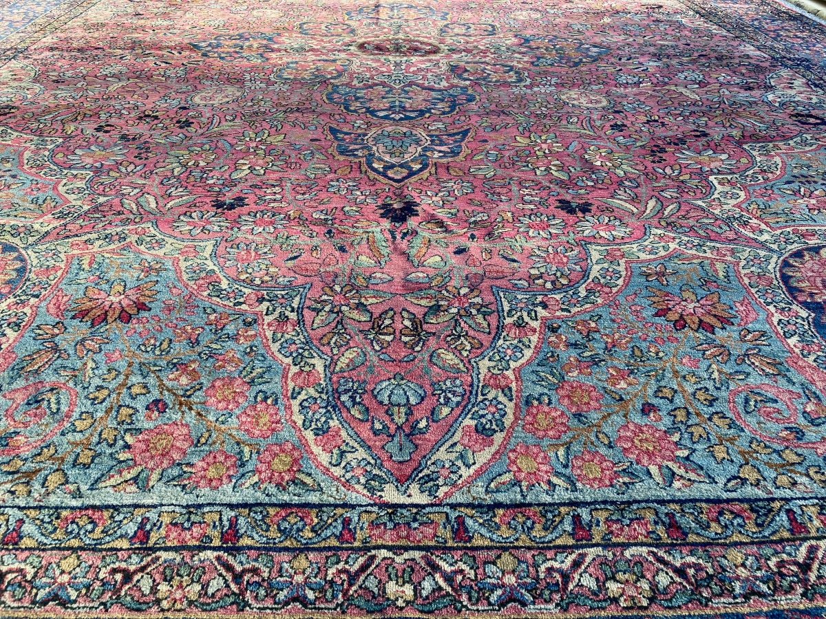 Tapis Kirman Ancien Vers 1930-photo-1