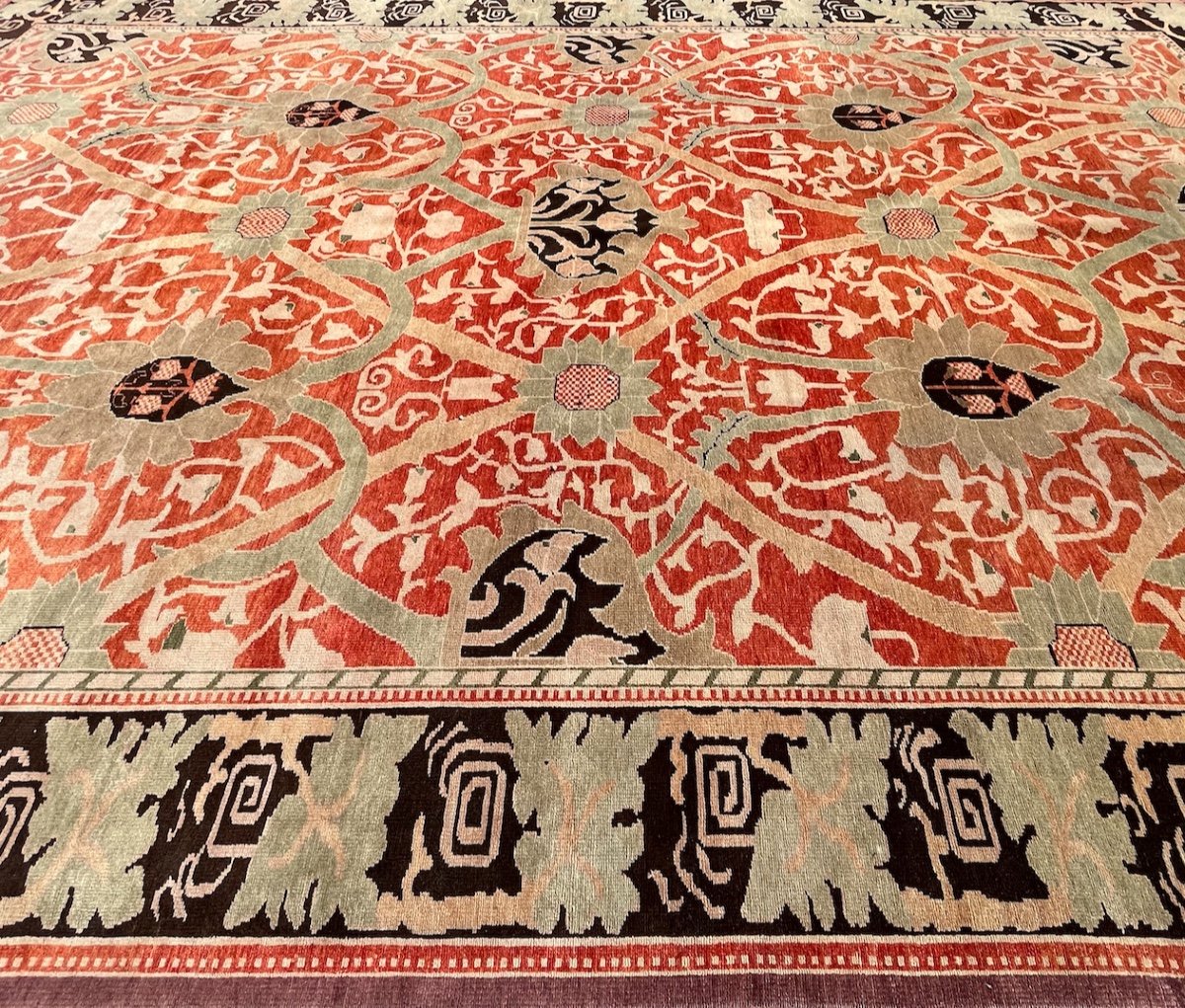  Tapis Floral Indien d'après William Morris -photo-2