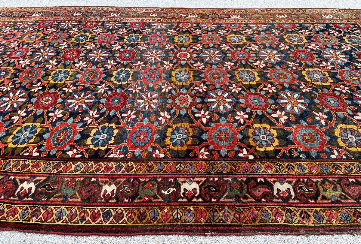 Elégant Tapis Véramine. Mina-khani Design  Iran Vers 1880-photo-4