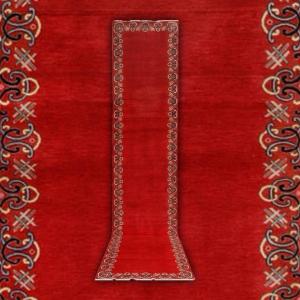 Tapis Rouge* Important Tapis de Galerie Persan Keshan.  472x94 cm