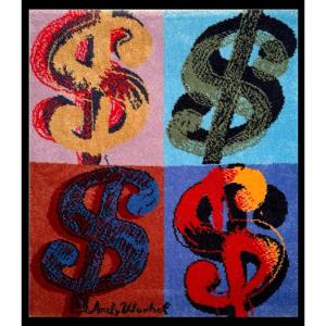 Rug - Tapestry After Andy Warhol Dollar $