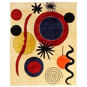 Tapis Contemporain d'Après Calder Tapisserie