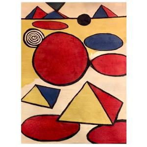 Contemporary Rug After Calder Tapestry