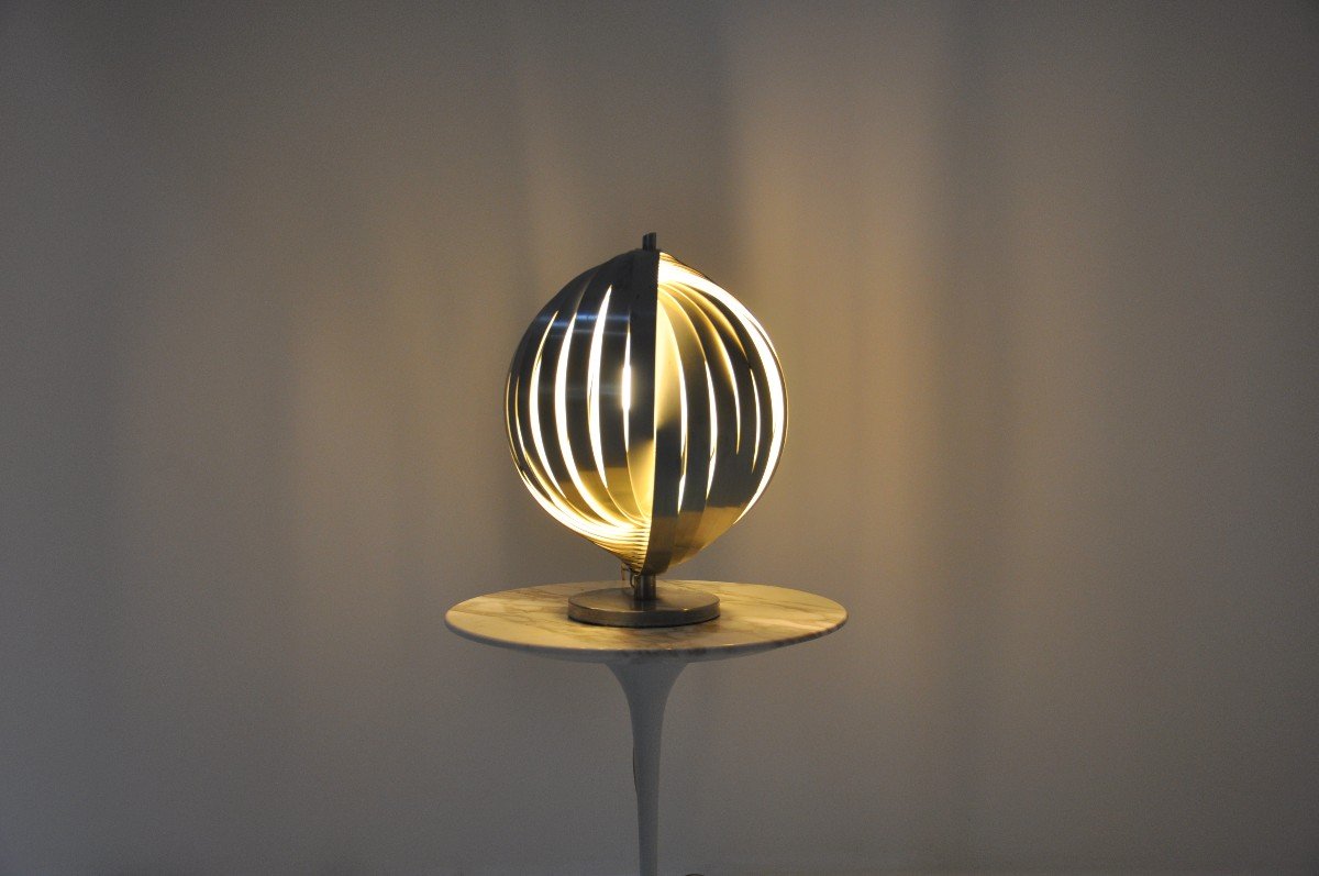 Lampe de table "Moon" par Henri Mathieu, 1970s-photo-4