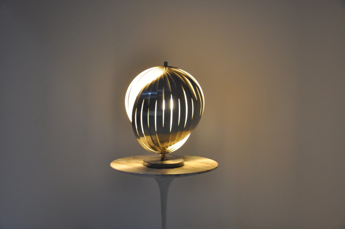 Lampe de table "Moon" par Henri Mathieu, 1970s-photo-5