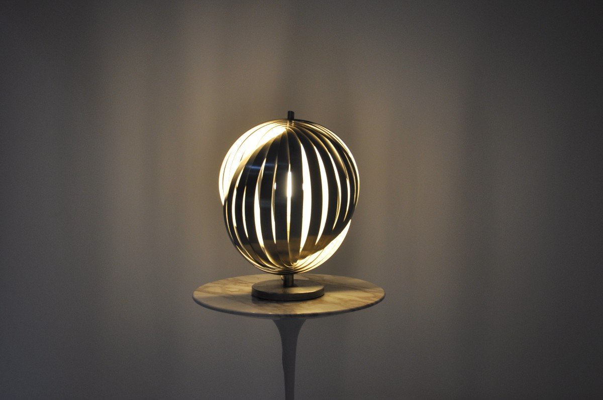 Lampe de table "Moon" par Henri Mathieu, 1970s-photo-6
