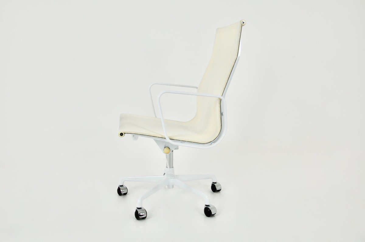 Fauteuil De Bureau Blanc Par Charles & Ray Eames Pour Herman Miller 1970s-photo-4