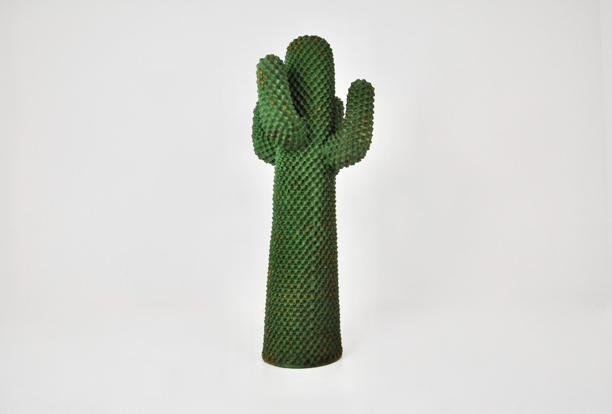 Première édition Du Porte-manteau Cactus De Guido Drocco Et Franco Mello Pour Gufram 1968-photo-2