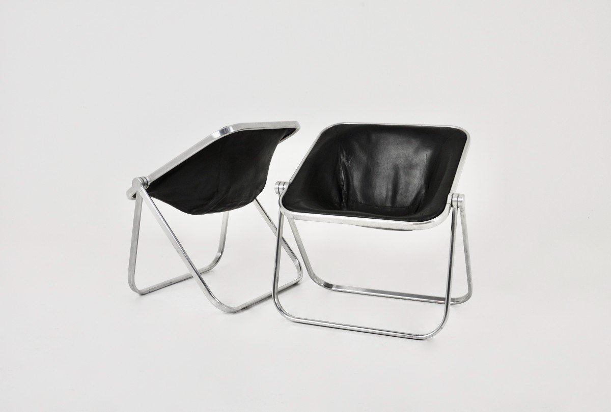 Plona Chairs By Giancarlo Piretti For Anonima Castelli, 1970s Set Of 2