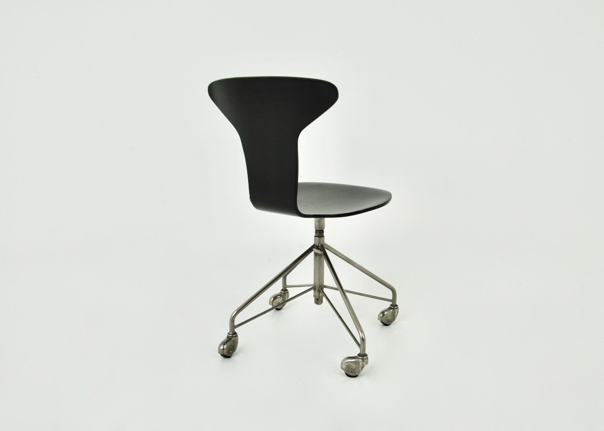 Model 3117 Chair By Arne Jacobsen For Fritz Hansen, 1950s-photo-2