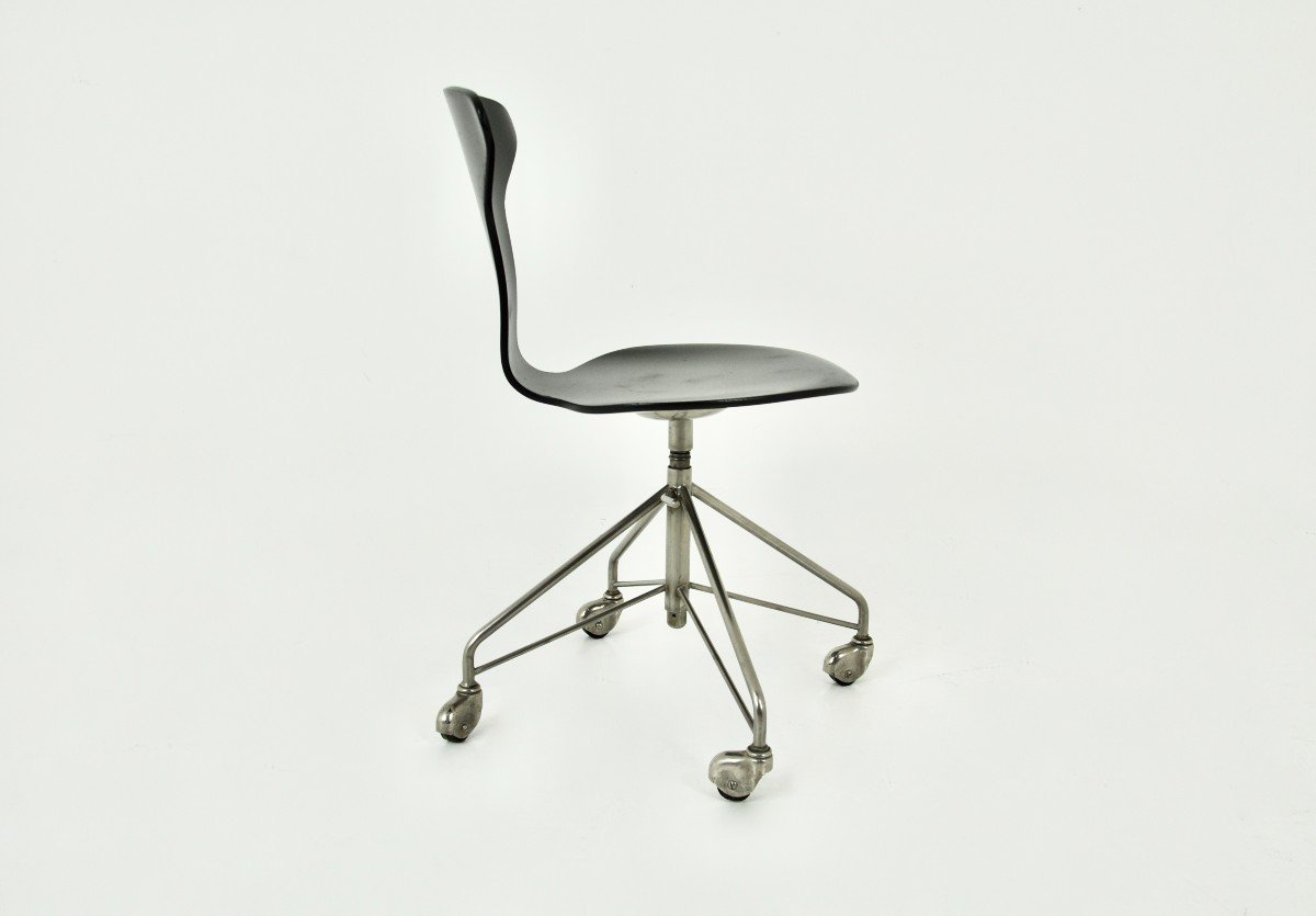 Model 3117 Chair By Arne Jacobsen For Fritz Hansen, 1950s-photo-3