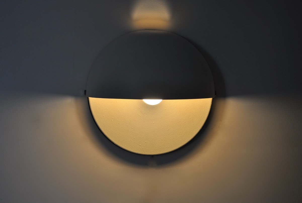 Large Mezzanotte Wall Lamp By Harvey Guzzini, 1970s-photo-7