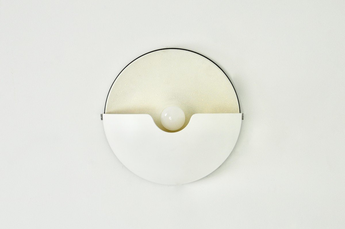 Large Mezzanotte Wall Lamp By Harvey Guzzini, 1970s