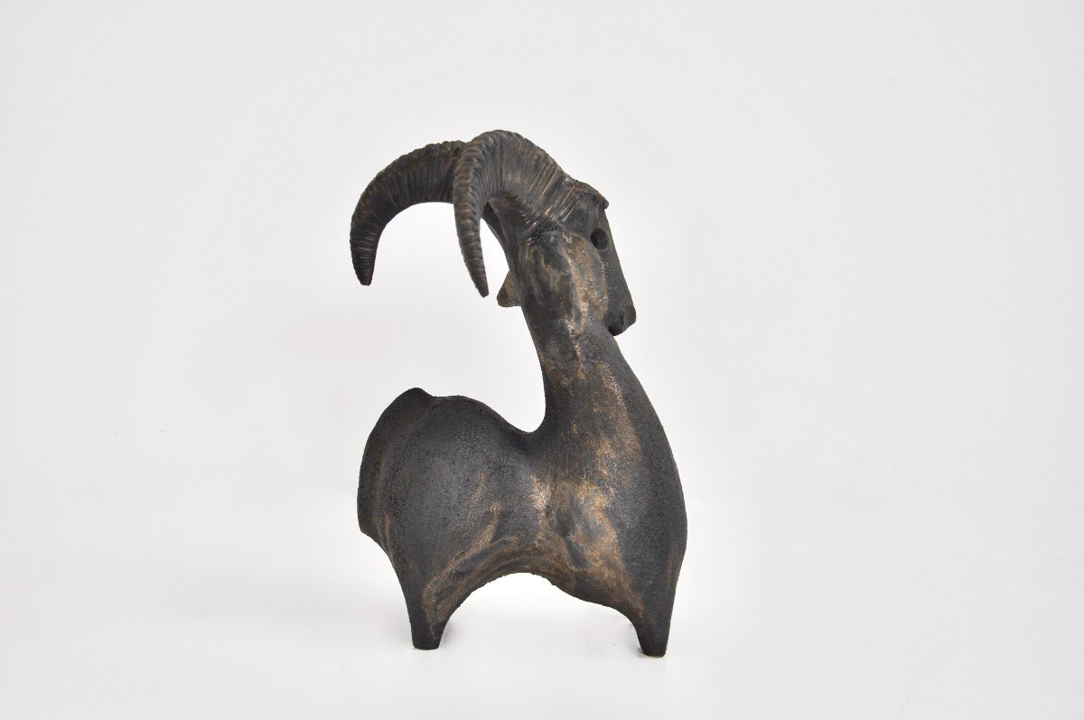 Ceramic Goat By Dominique Pouchain-photo-3