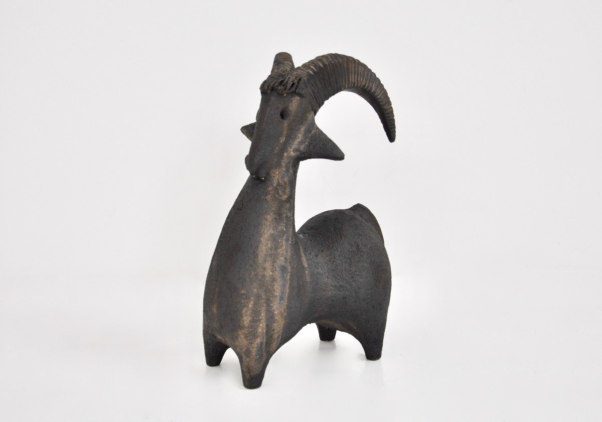 Ceramic Goat By Dominique Pouchain-photo-2