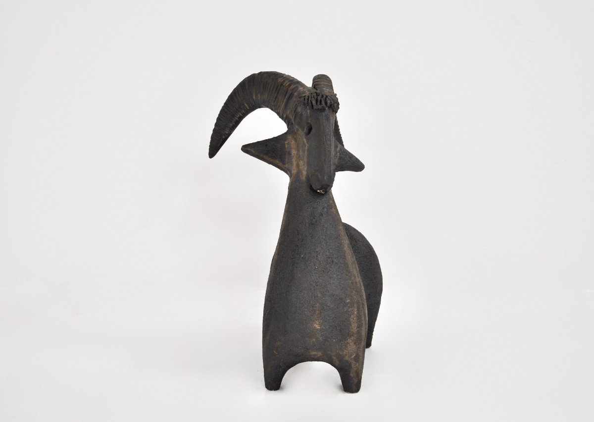 Ceramic Goat By Dominique Pouchain-photo-3