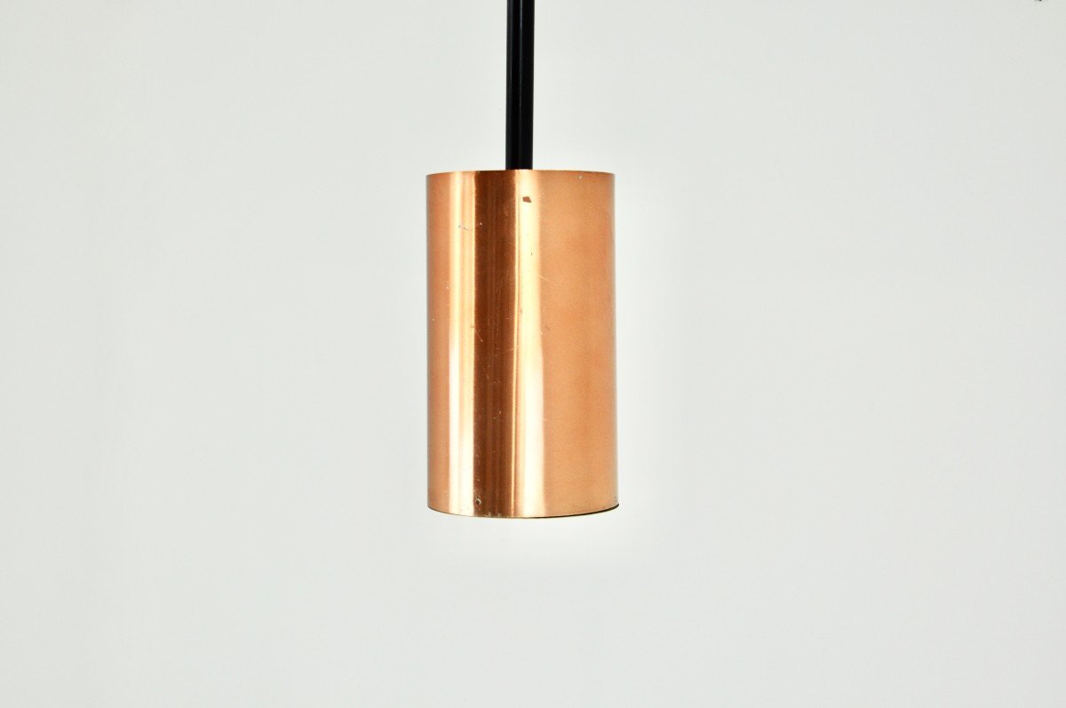 Italian Copper Pendant Lamp 1960s-photo-1