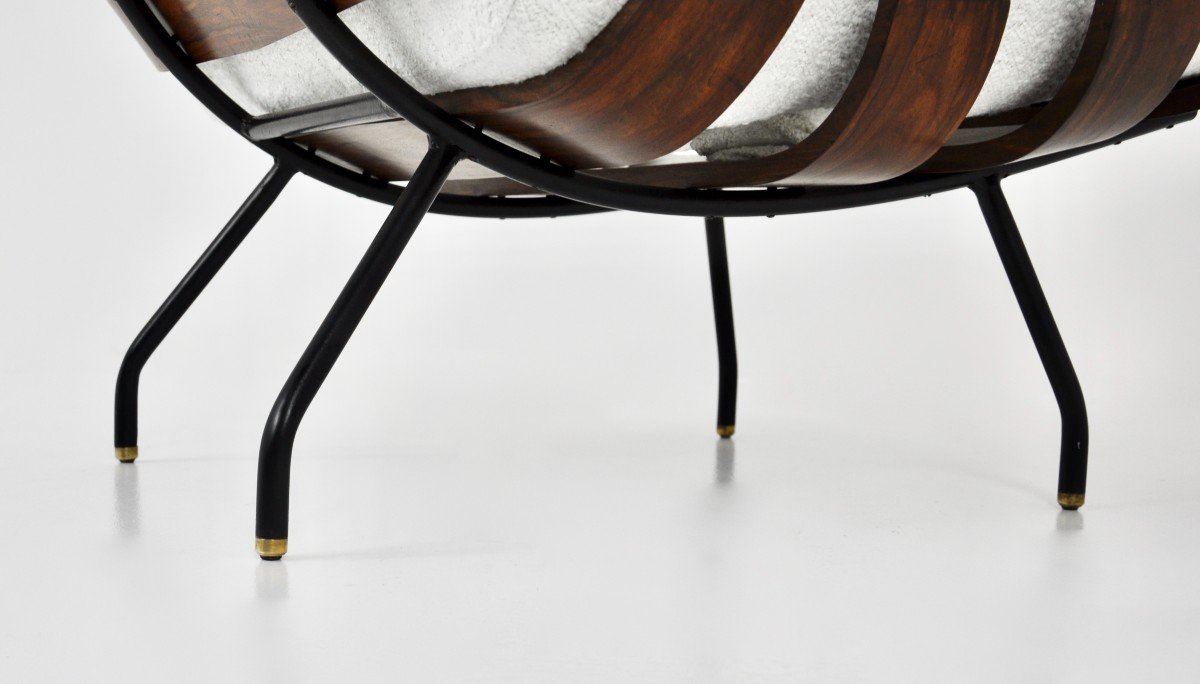 Fauteuils de salon Costela Par Martin Eisler & Carlo Hauner Pour Forma, 1950, Ensemble De 2-photo-1