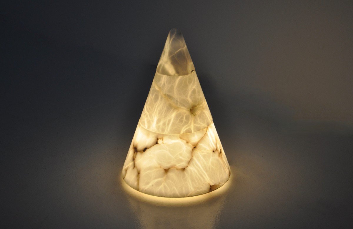 Italian Marble Table Lamp, 1960s-photo-3