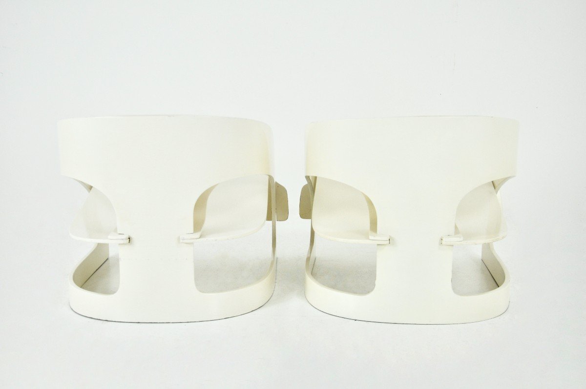 Set Of 2 Model 4801 Armchairs By Joe Colombo For Kartell, 1960s-photo-4