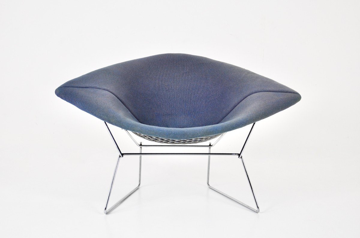 Large Diamond Armchair By Harry Bertoia For Knoll, 1970s-photo-2