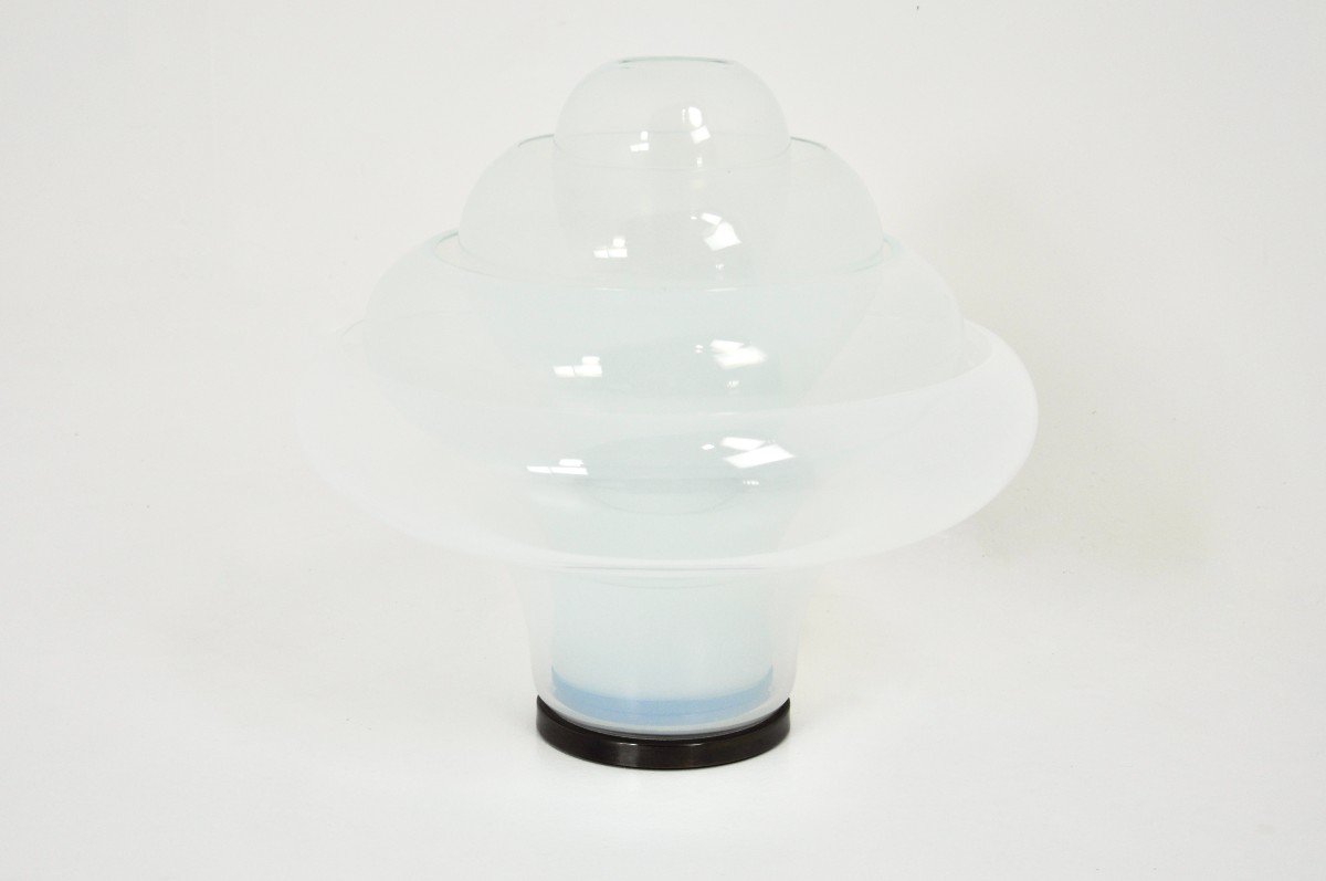 Lt305 Lotus Table Lamp By Carlo Nason For Mazzega, 1960s-photo-2