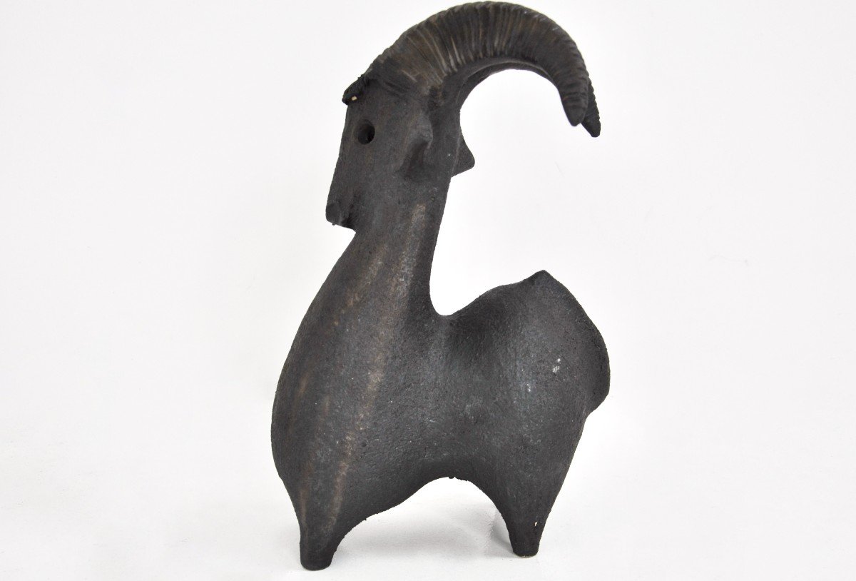 Ceramic Goat By Dominique Pouchain-photo-2