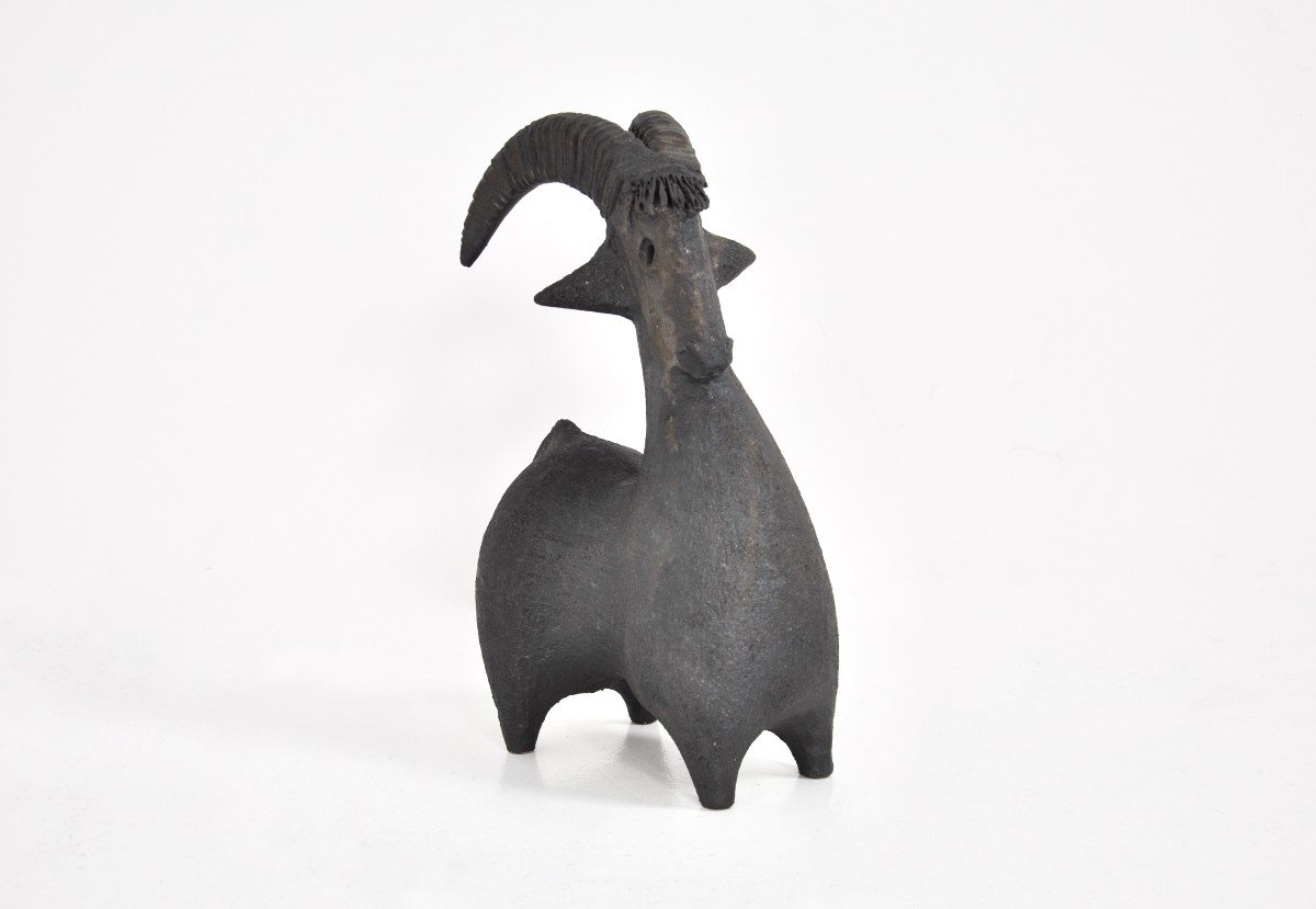 Ceramic Goat By Dominique Pouchain-photo-1