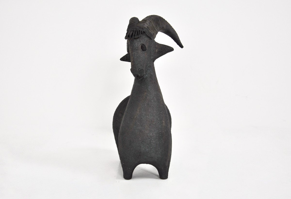 Ceramic Goat By Dominique Pouchain-photo-3