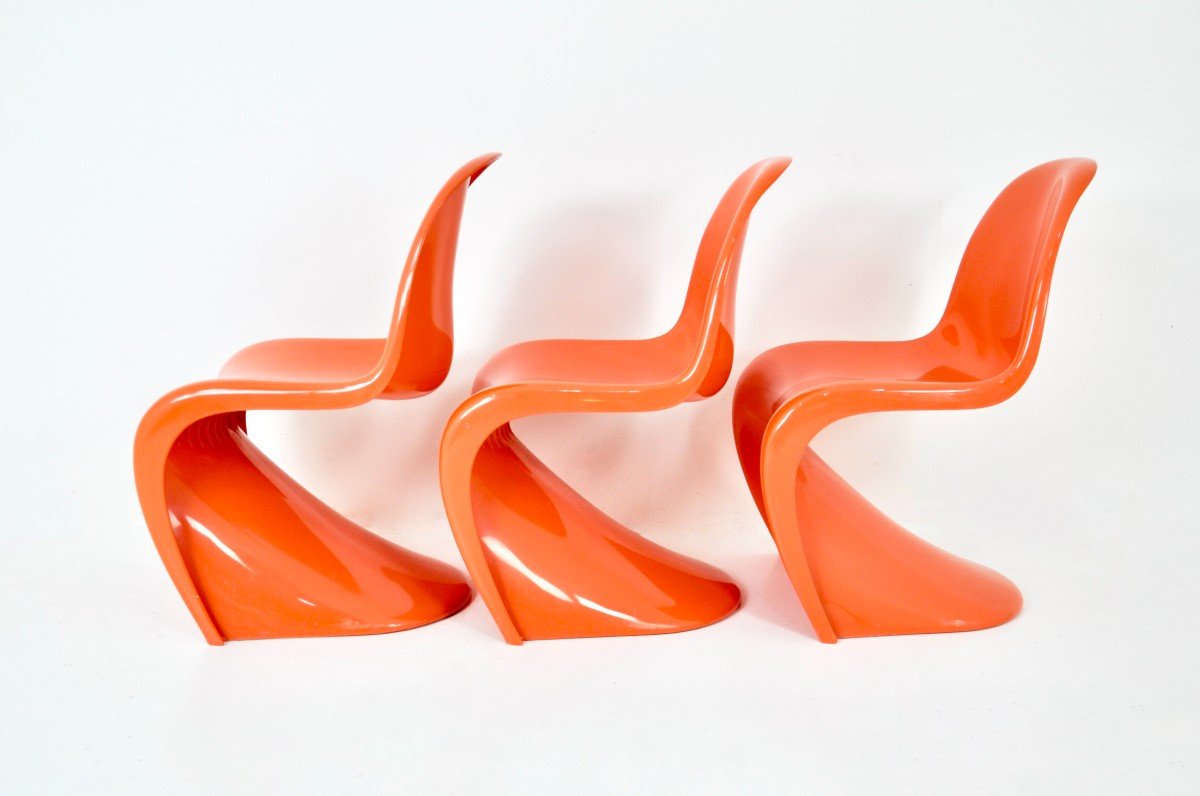 Panton Chairs By Verner Panton For Herman Miller / Felhbaum, 1970s-photo-4