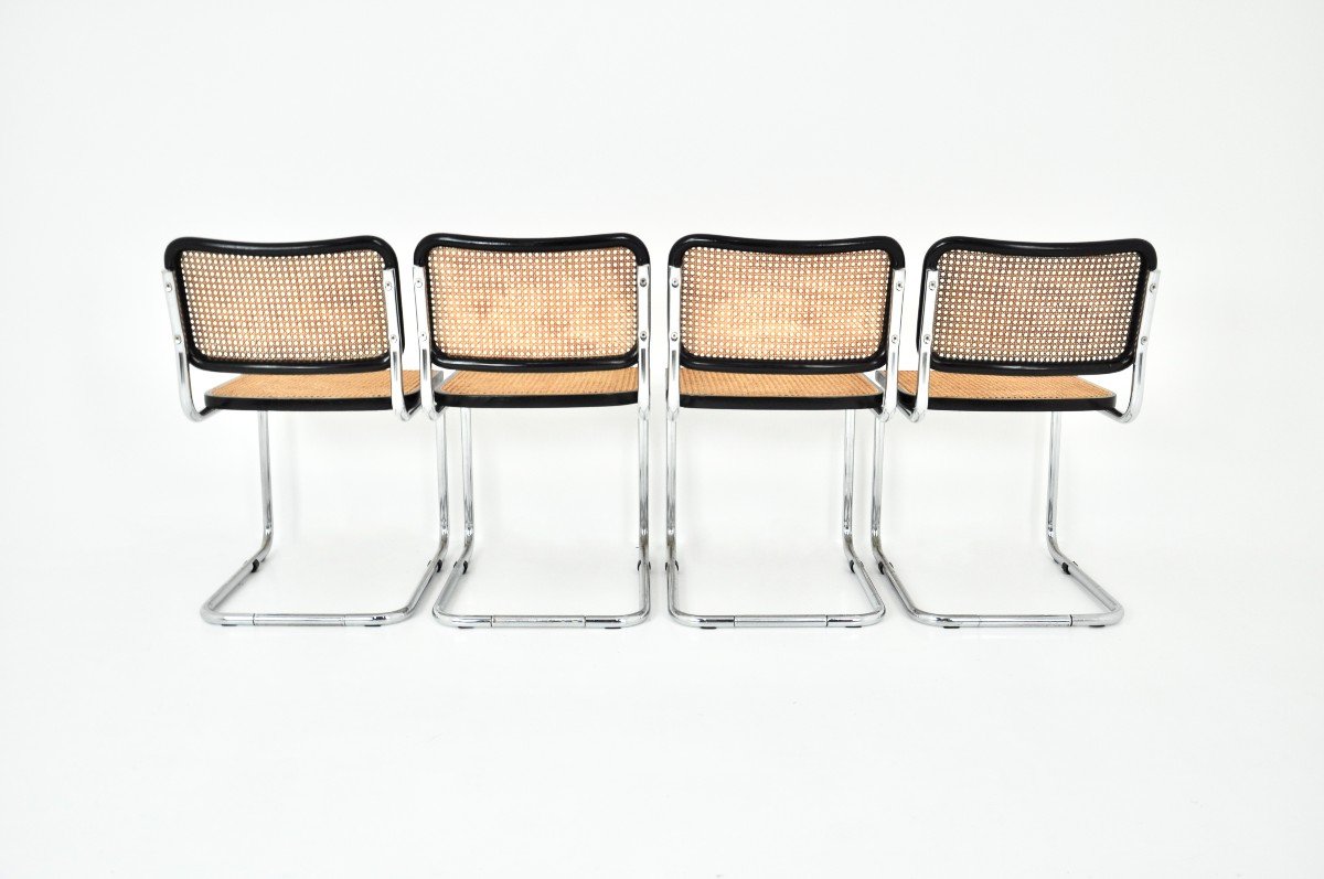 Set Of 4 Style B32 Dining Room Chairs By Marcel Breuer-photo-5