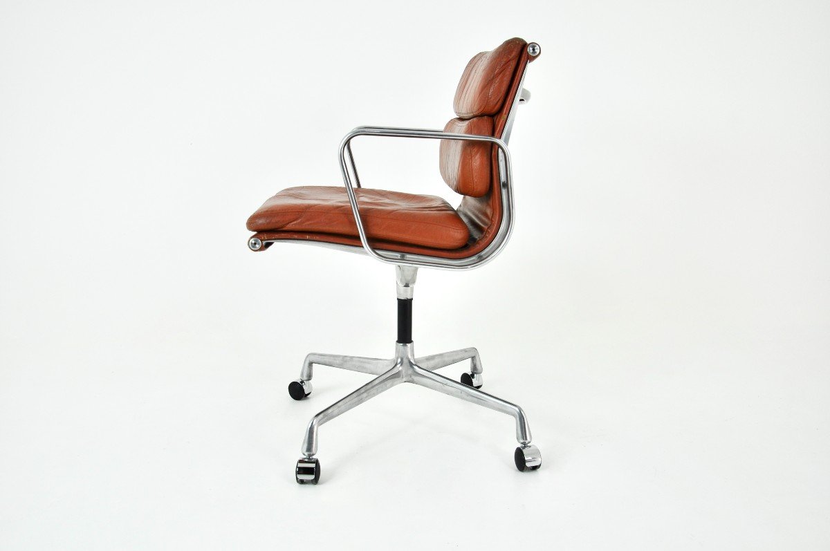 Leather Office Chair By Charles & Ray Eames For Herman Miller, 1970s-photo-3