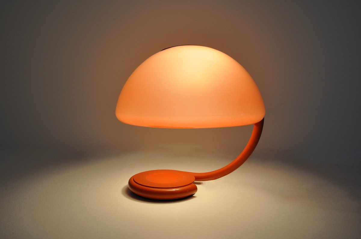 Elio Martinelli “serpente” Table Lamp For Martinelli Luce, 1960s-photo-2