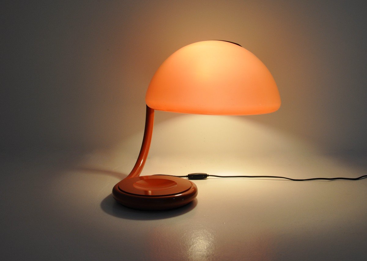 Elio Martinelli “serpente” Table Lamp For Martinelli Luce, 1960s-photo-4