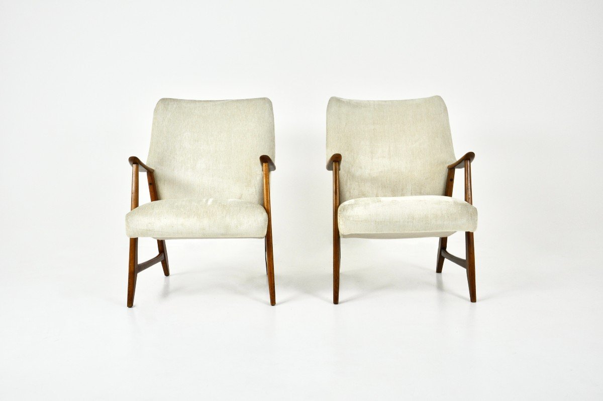 Paire De Fauteuils Scandinaves, 1960s-photo-2