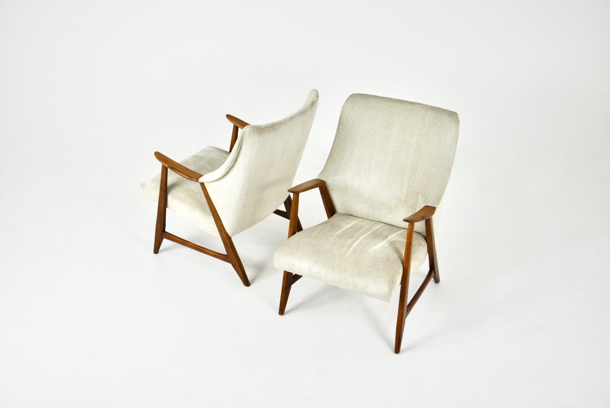 Pair Of Scandinavian Armchairs, 1960s-photo-1